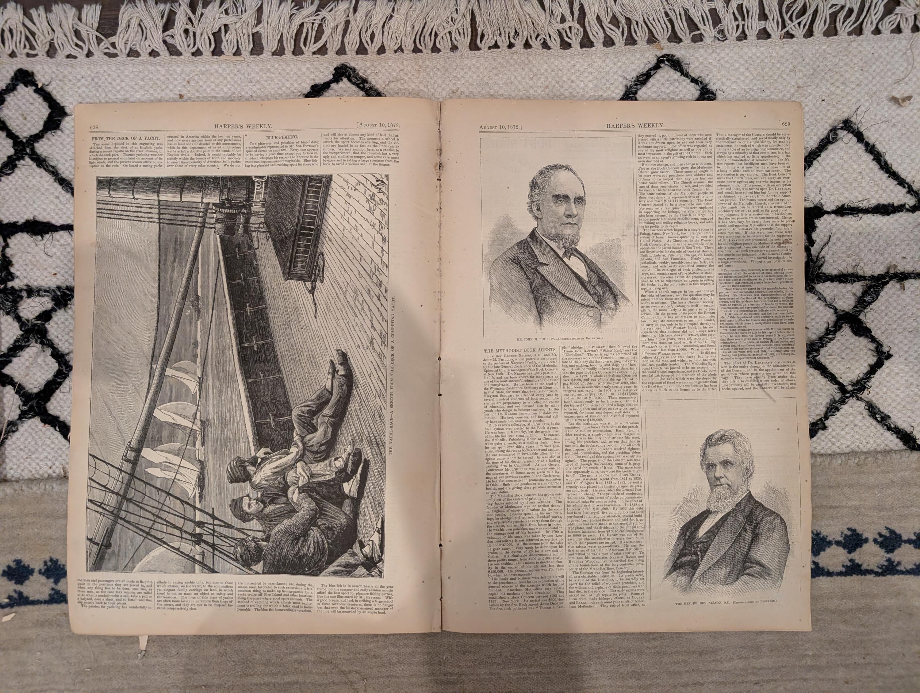 1872 Negro Camp Meeting South Harper's Weekly Aug 10 Thomas Nast