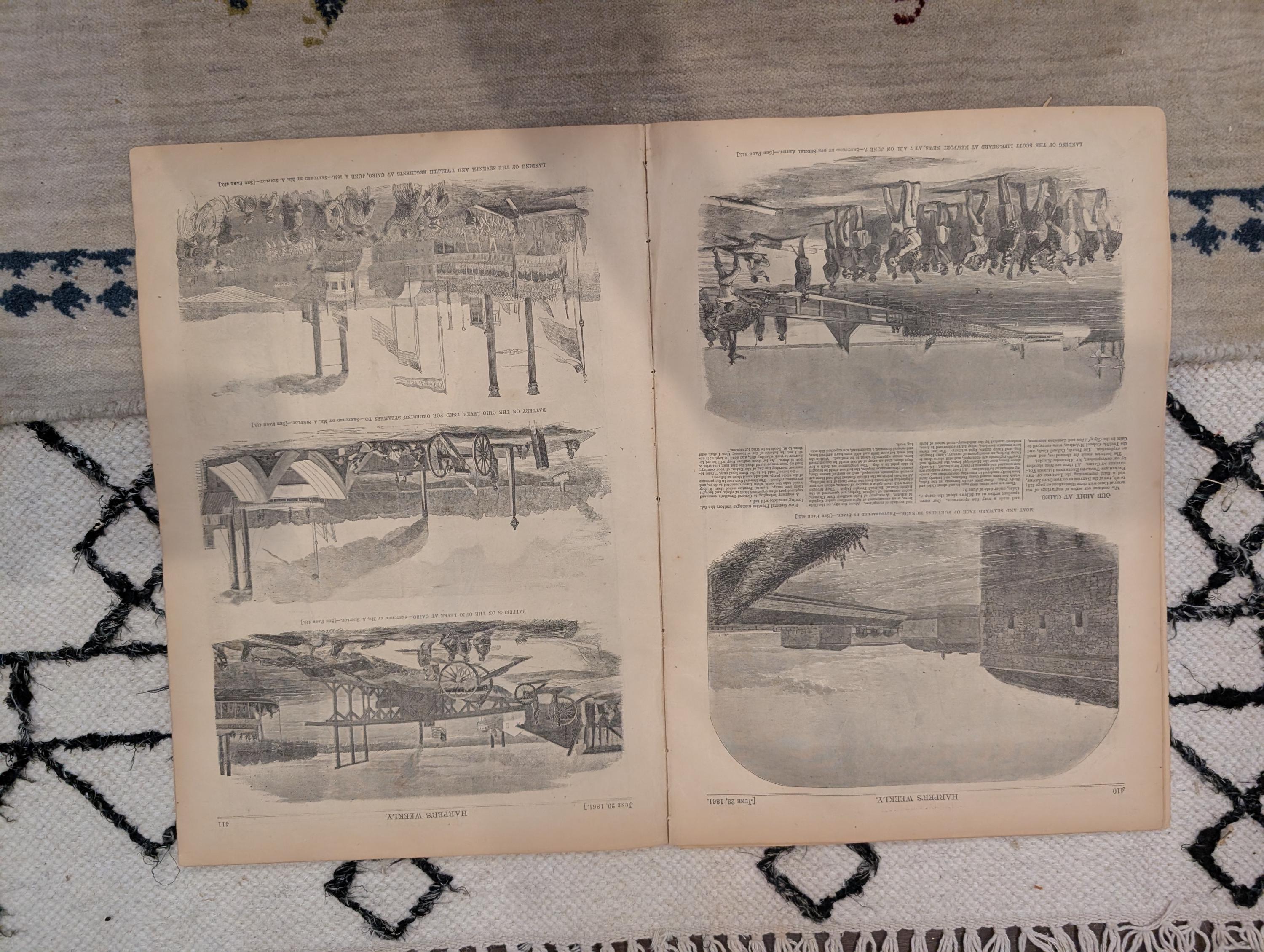 1861 Winslow Homer Havelocks Harper's Weekly June 29 Big Bethel Zouaves