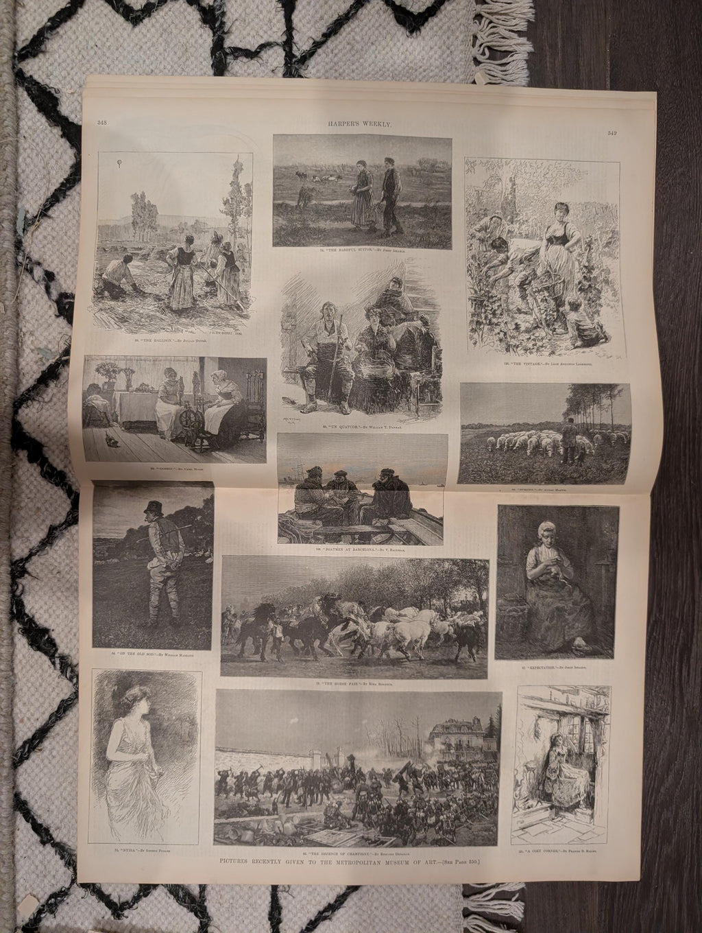Harper’s Weekly May 14, 1887 – Garfield Monument, Metropolitan Museum Art Prints, Statues, Capitol Scene, Complete Issue