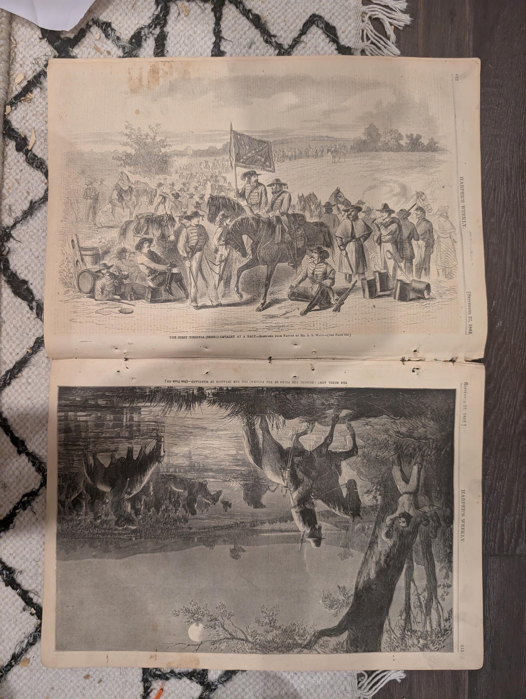Harper’s Weekly — September 27, 1862 — Rebel Occupation of Frederick & Hagerstown, Maryland + Cincinnati Views