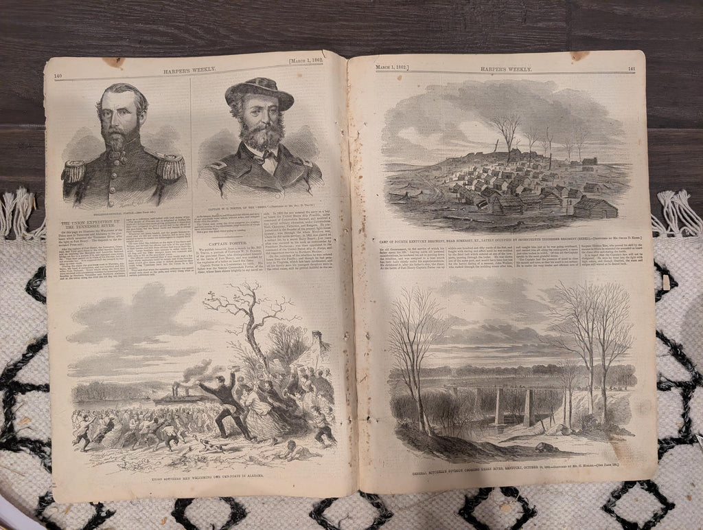 Harper’s Weekly – March 1, 1862 | Civil War: Fort Donelson, Roanoke Island, Savannah River, Kentucky, NC