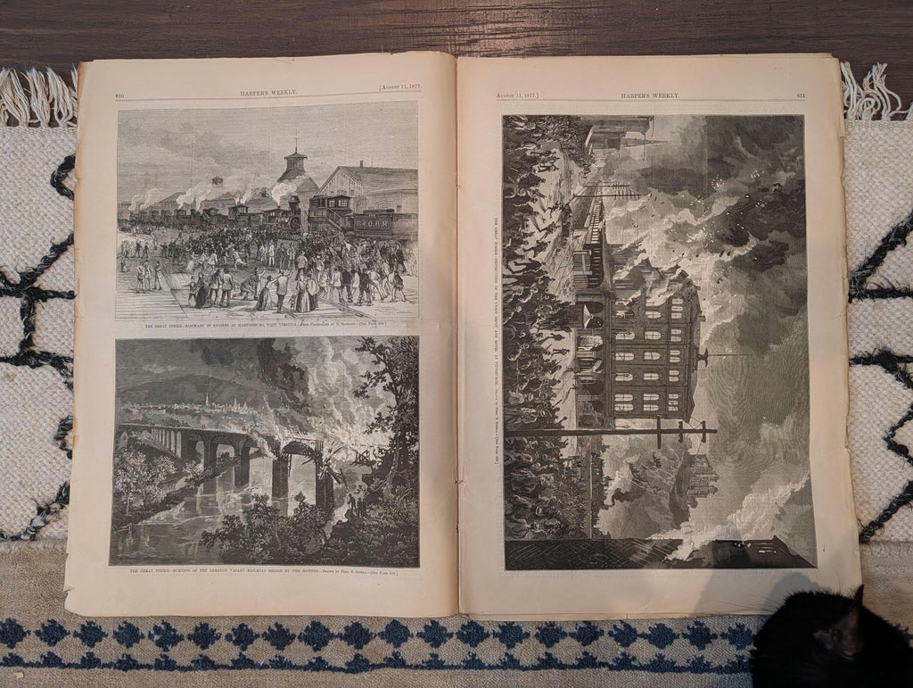 1877 Great Railroad Strike Baltimore & Pittsburgh, Danube Crossing — Aug 11