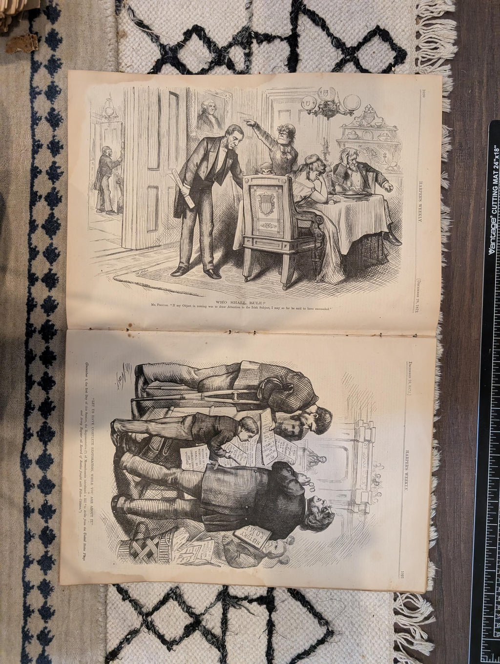 1872 Christmas Morning Nast Harper's Weekly Dec 28 Virginia Sketch