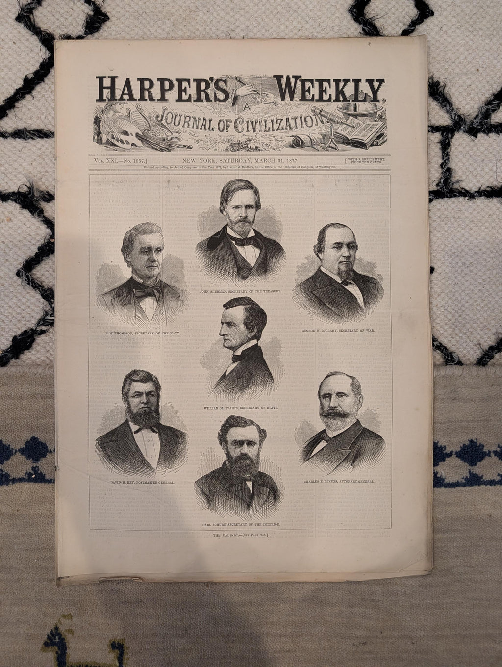 1877 Brooklyn Bridge Tower, Black Philadelphia Sketches, Nast — Mar 31