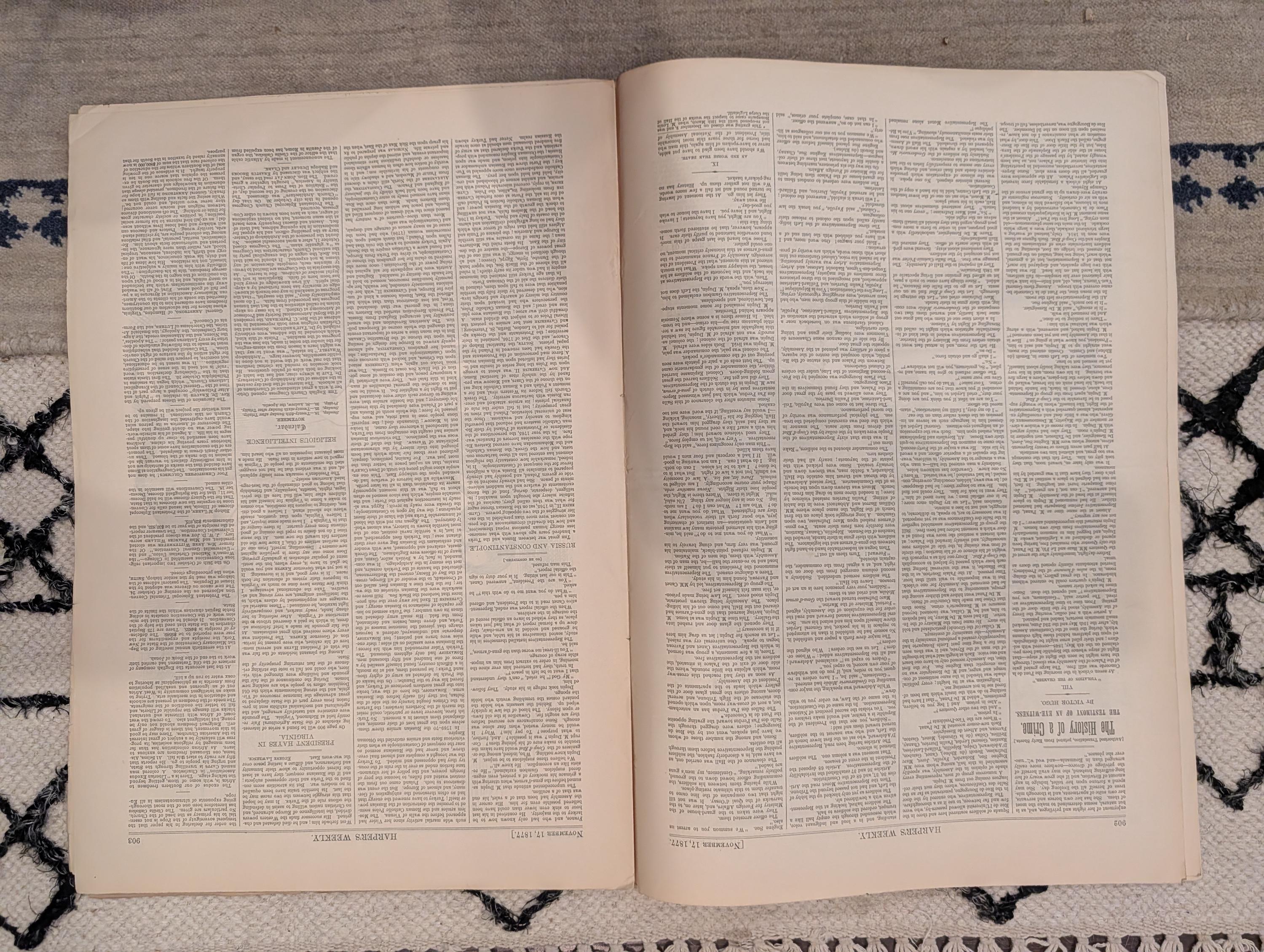 1877 Chief Joseph Surrender, Nicopolis Ruins, Nast Elephant — Nov 17