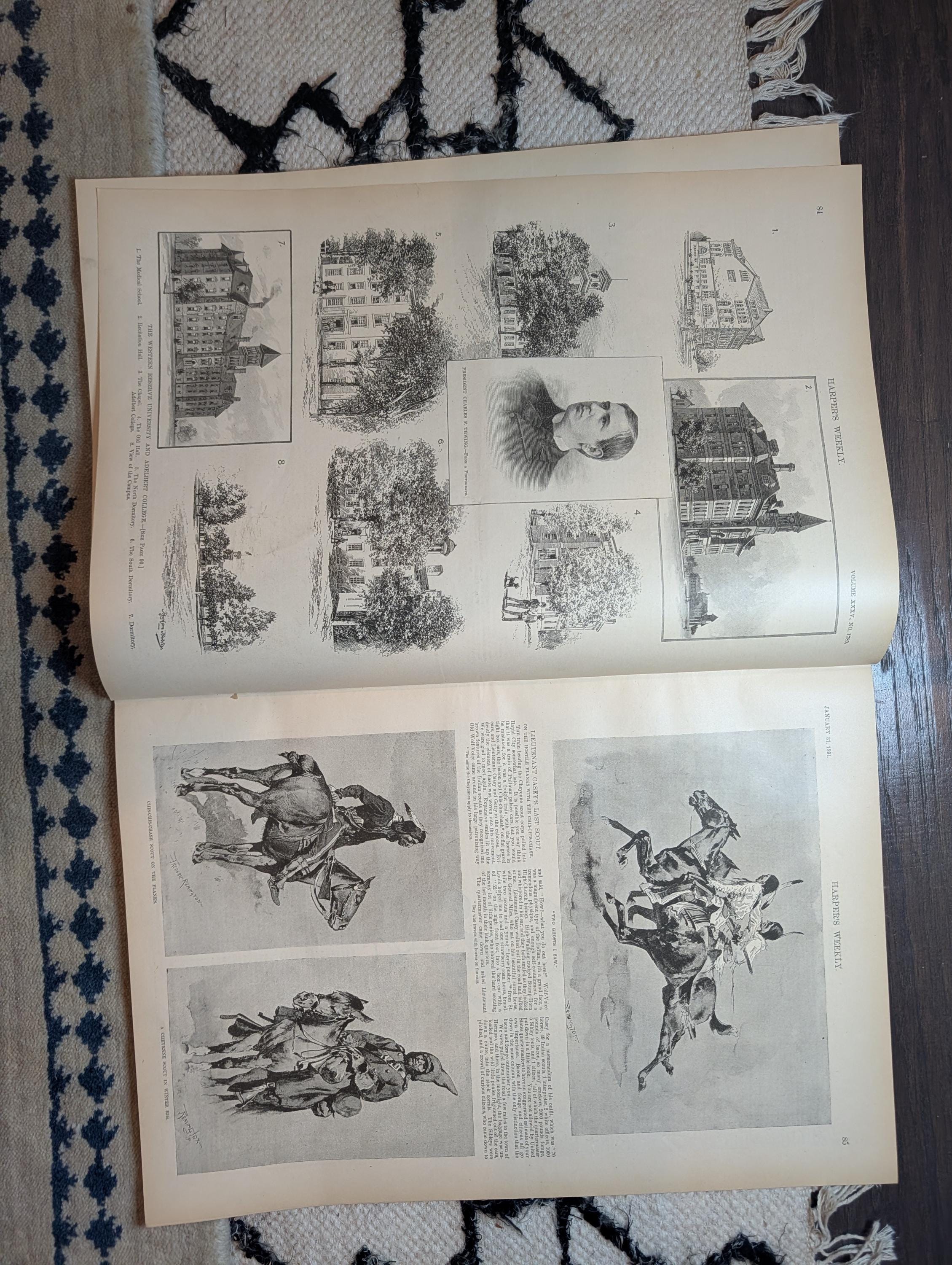 1891 Remington Cavalry Cntrfld, Lt. Casey's Last Scout, Western Reserve — Jan 31