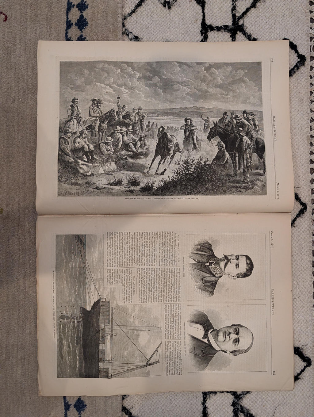 1877 Southern California Sports, Nast Cartoons, Constantinople — Mar 3