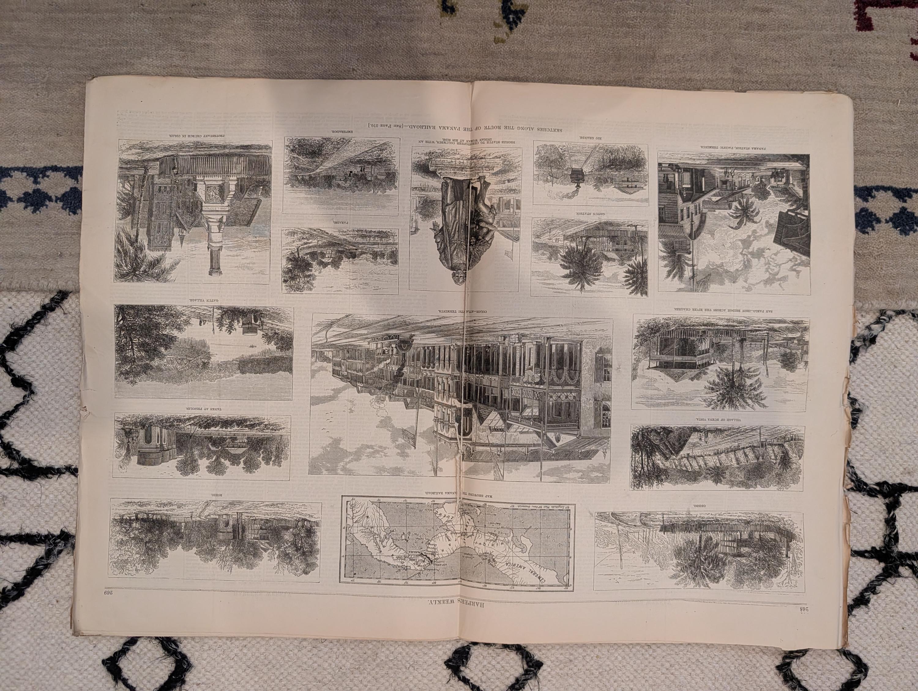 1877 Gen. Miles vs. Indians, Panama Railroad, York Minster — Apr 7