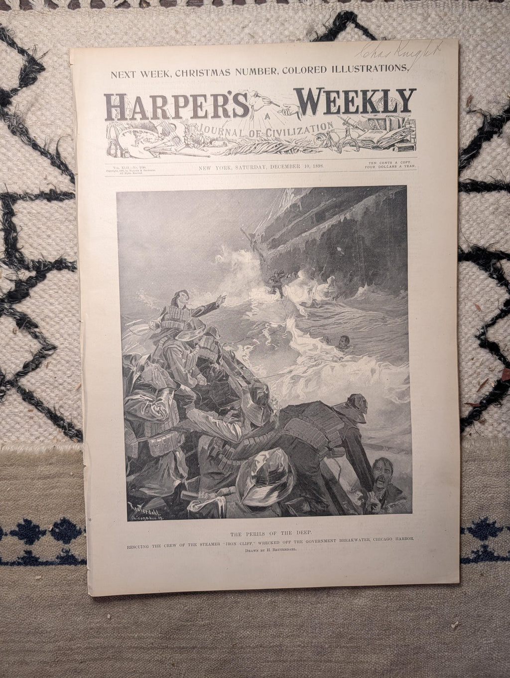 1898 Pueblo Indian Celebration, Navy Football Team, Electric Cabs NYC — Dec 10