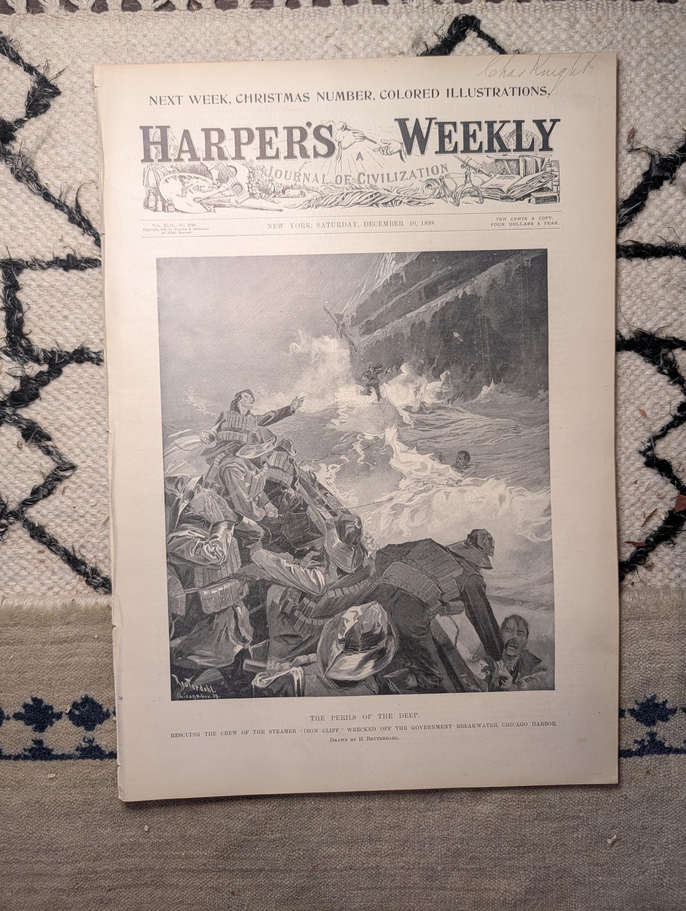 1898 Pueblo Indian Celebration, Navy Football Team, Electric Cabs NYC — Dec 10