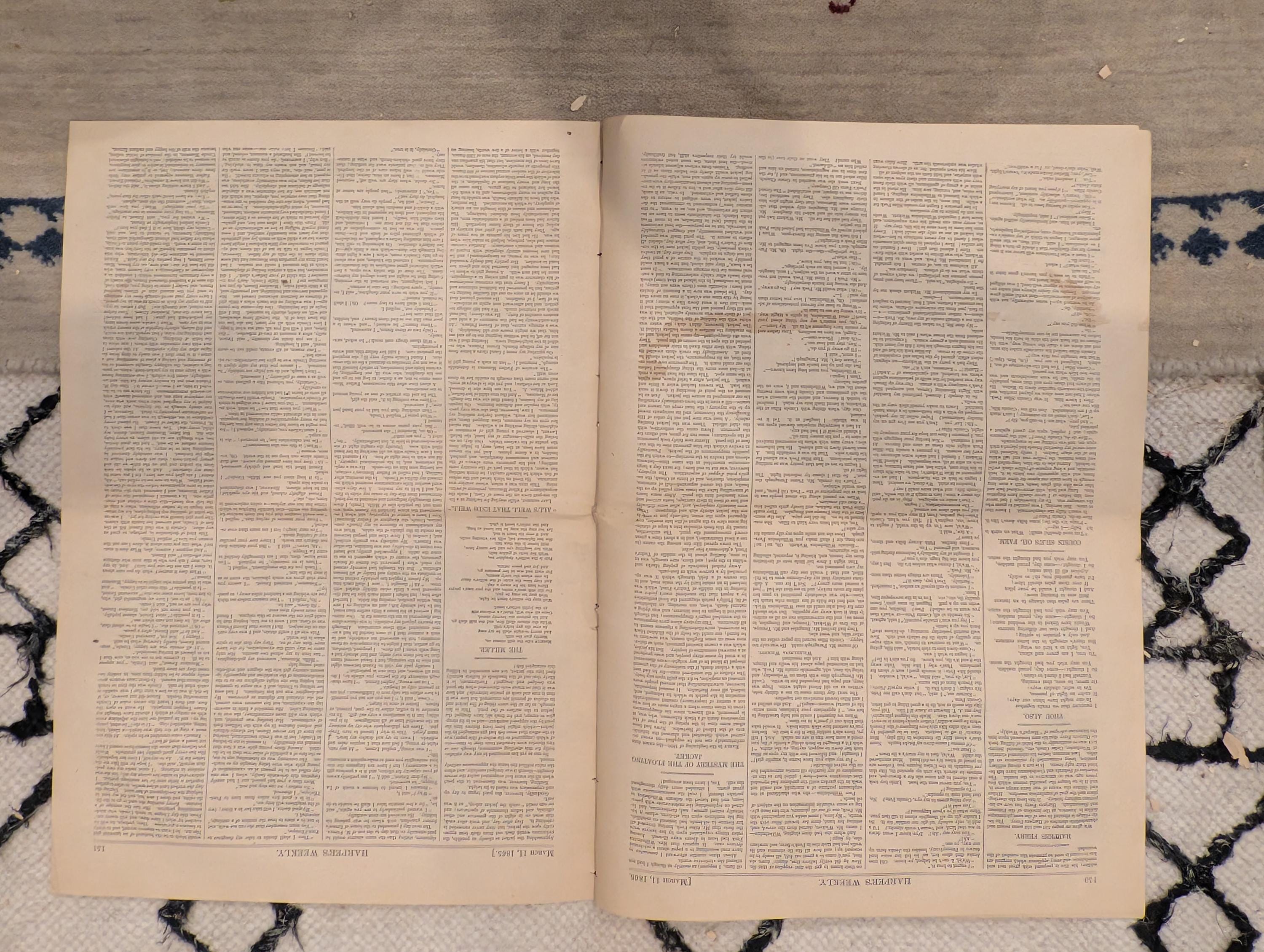 1865 Harper's Ferry Petersburg Harper's Weekly March 11 Atlantic Cable