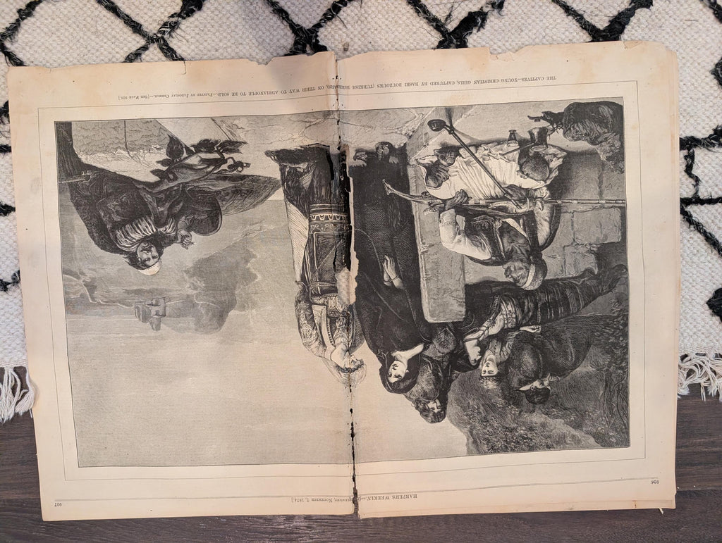 1874 FIRST Republican Elephant by Nast, Winslow Homer, Emigrants — Nov 7