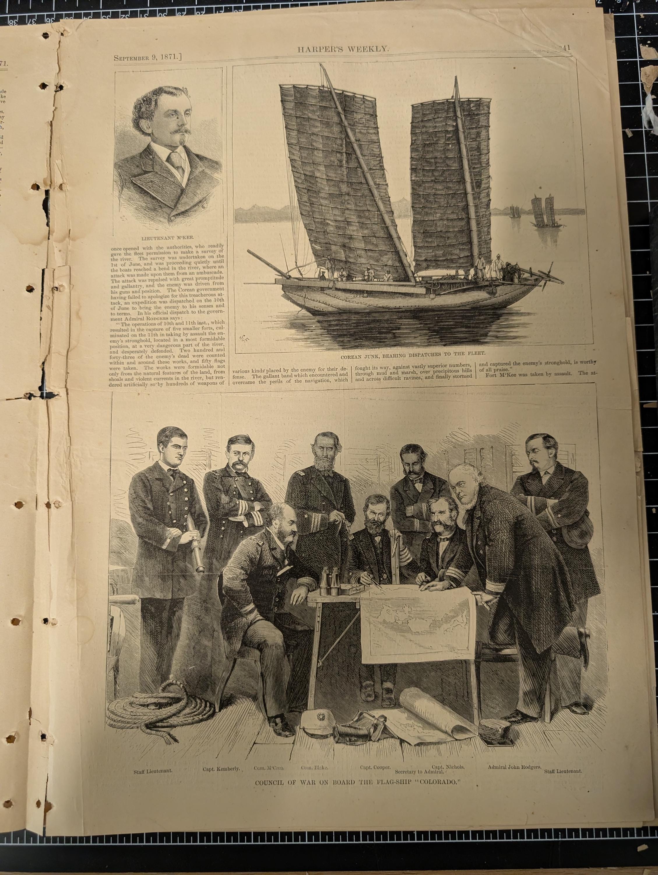 Harper’s Weekly – September 9, 1871 | United Italy Cover, Standing Buffalo Sioux, Korean Expedition, Tammany Hall | Complete w/ Supplement
