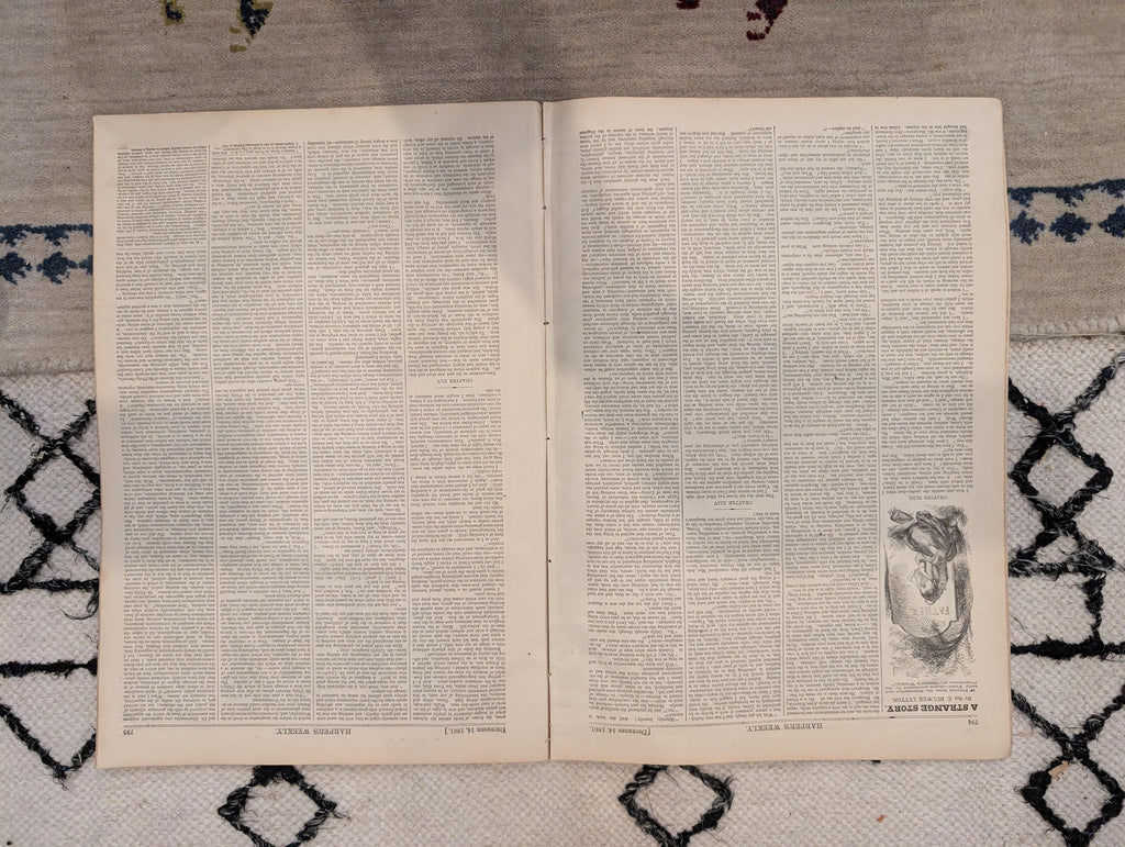 1861 Slave Map of Georgia Harper's Weekly Dec 14 Tybee Island Stone Fleet
