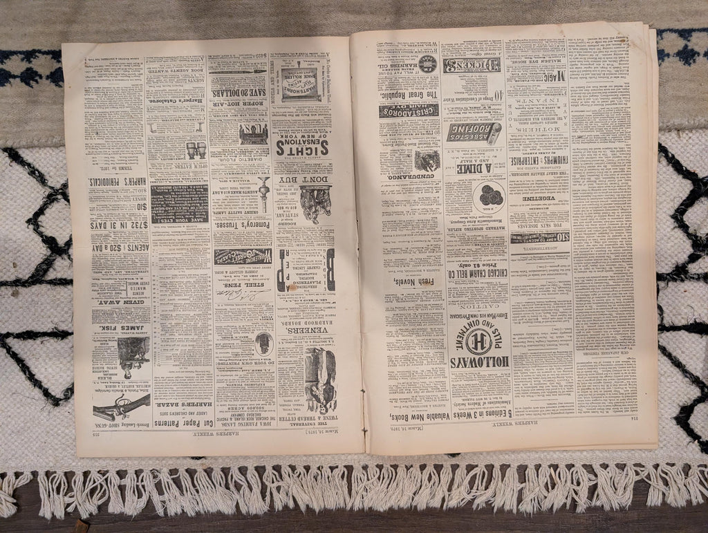 1872 Oyster Shucking Harper's Weekly March 16 Chesapeake Bay Nast