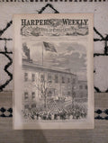 1861 Lincoln Independence Hall Harper's Weekly March 09 Jefferson Davis Inauguration