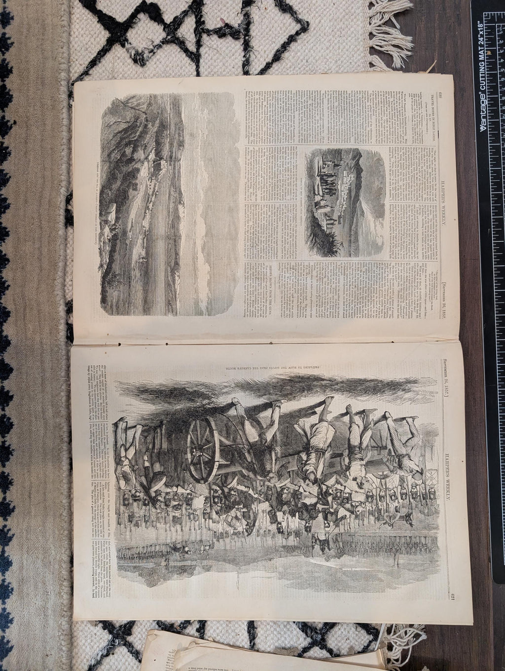 1857 SS Adriatic Harper's Weekly September 26 Central America Shipwreck