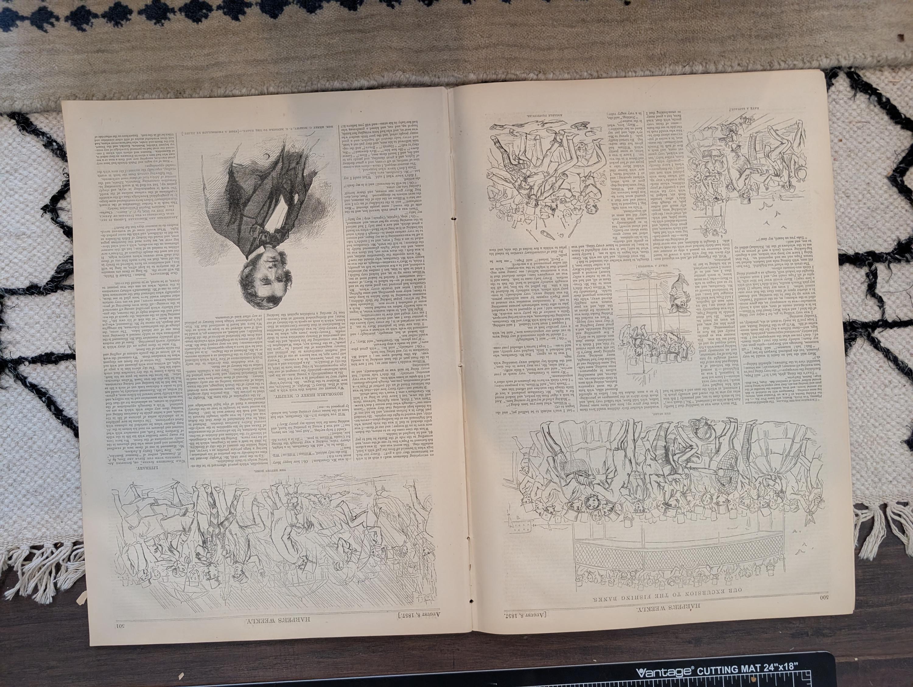 1857 Madeleine Smith Trial Harper's Weekly August 08 New England Cattle Fair