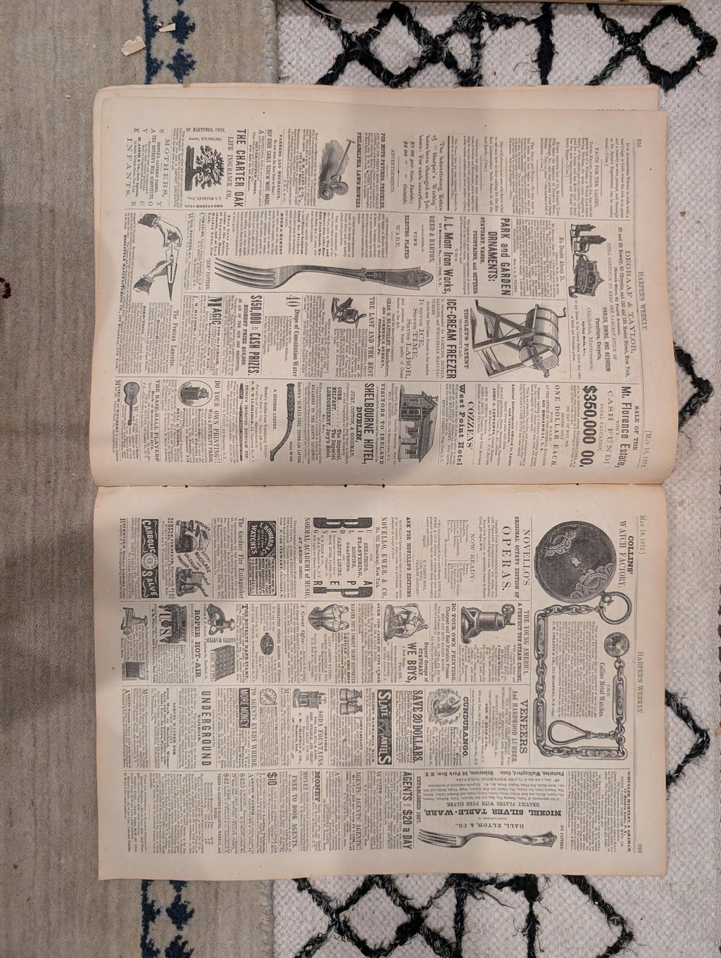 1872 Horace Greeley Harper's Weekly May 18 Negro Life in the South Nast