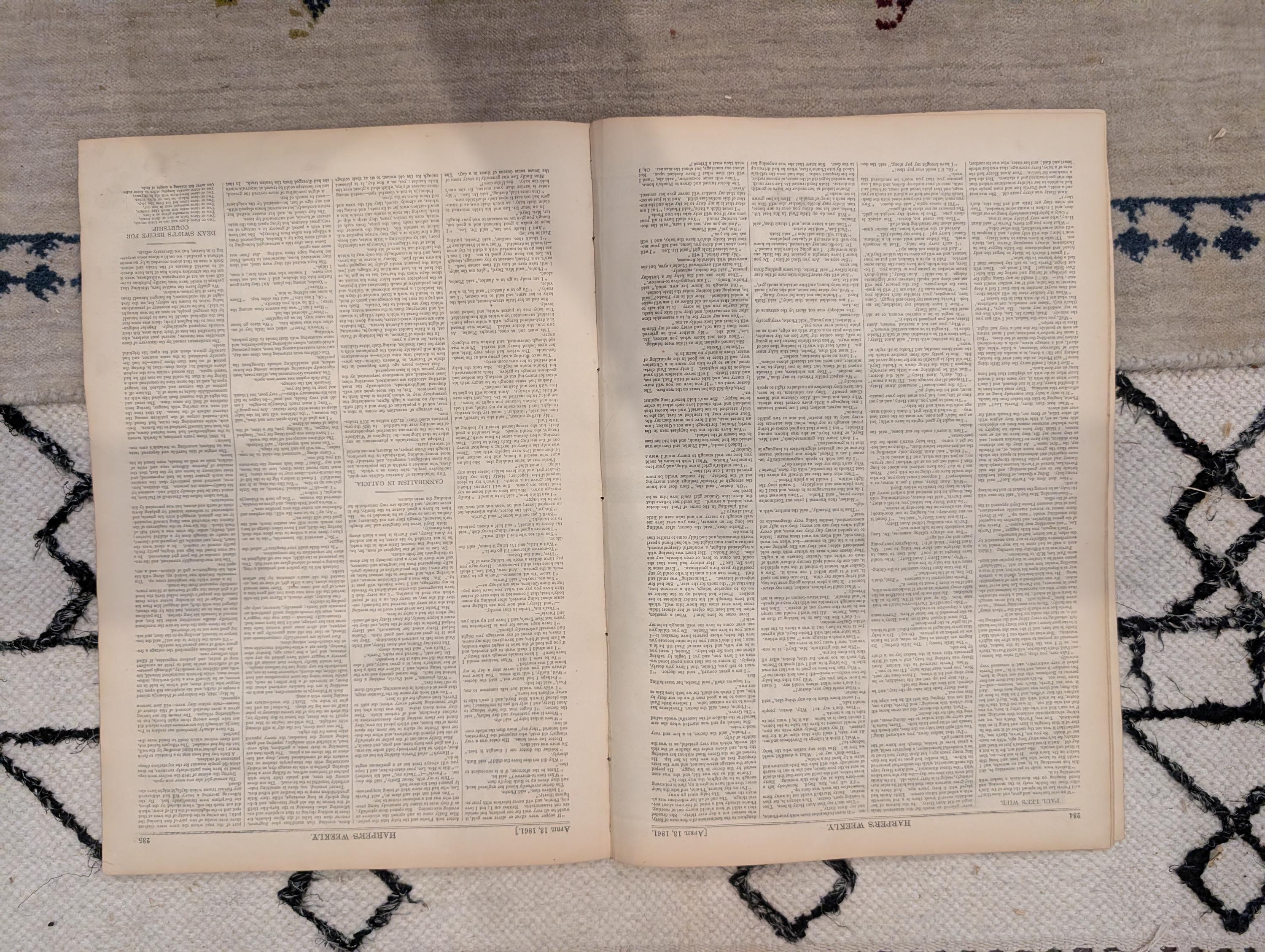 1861 Civil War Fort Pickens Harper's Weekly April 13 Lincoln Dickens
