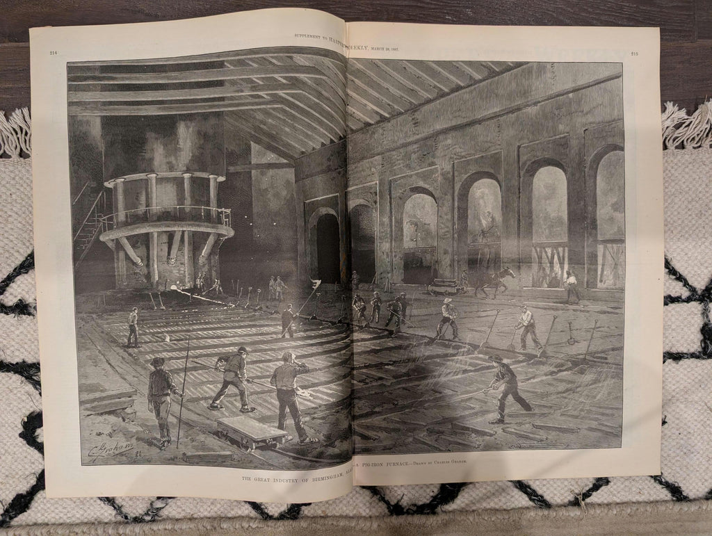 Harper’s Weekly – March 26, 1887 – Prince William’s “Baptism of Fire”, Bussey Bridge Disaster, Riviera Earthquake + New South Supplement
