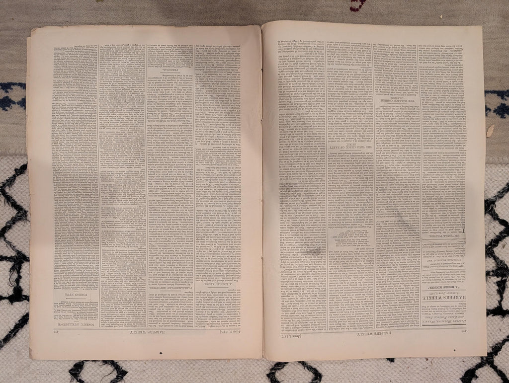 1877 Sierra Nevada Flume Centerfold, New York Bay, Danube — Jun 2