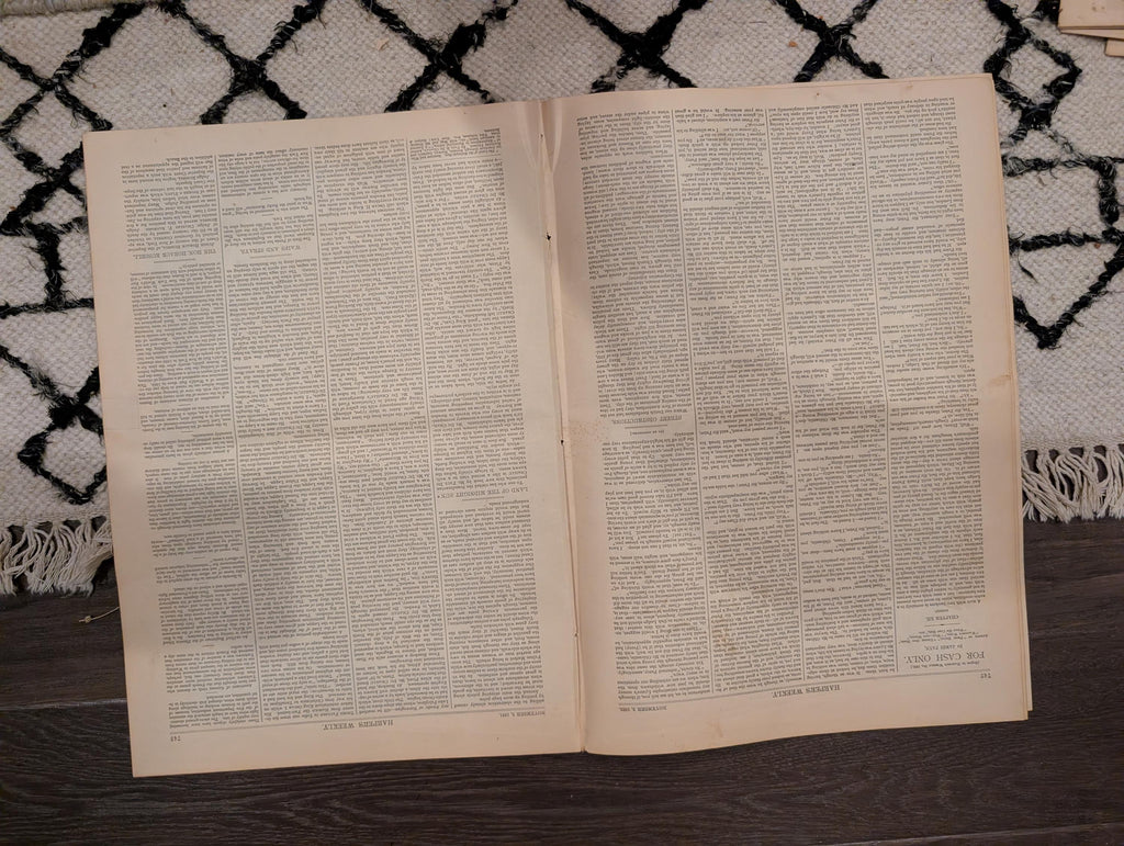 1881 AB Frost Football Centerfold, Lincoln Monument, NYC Street Blockade — Nov 5