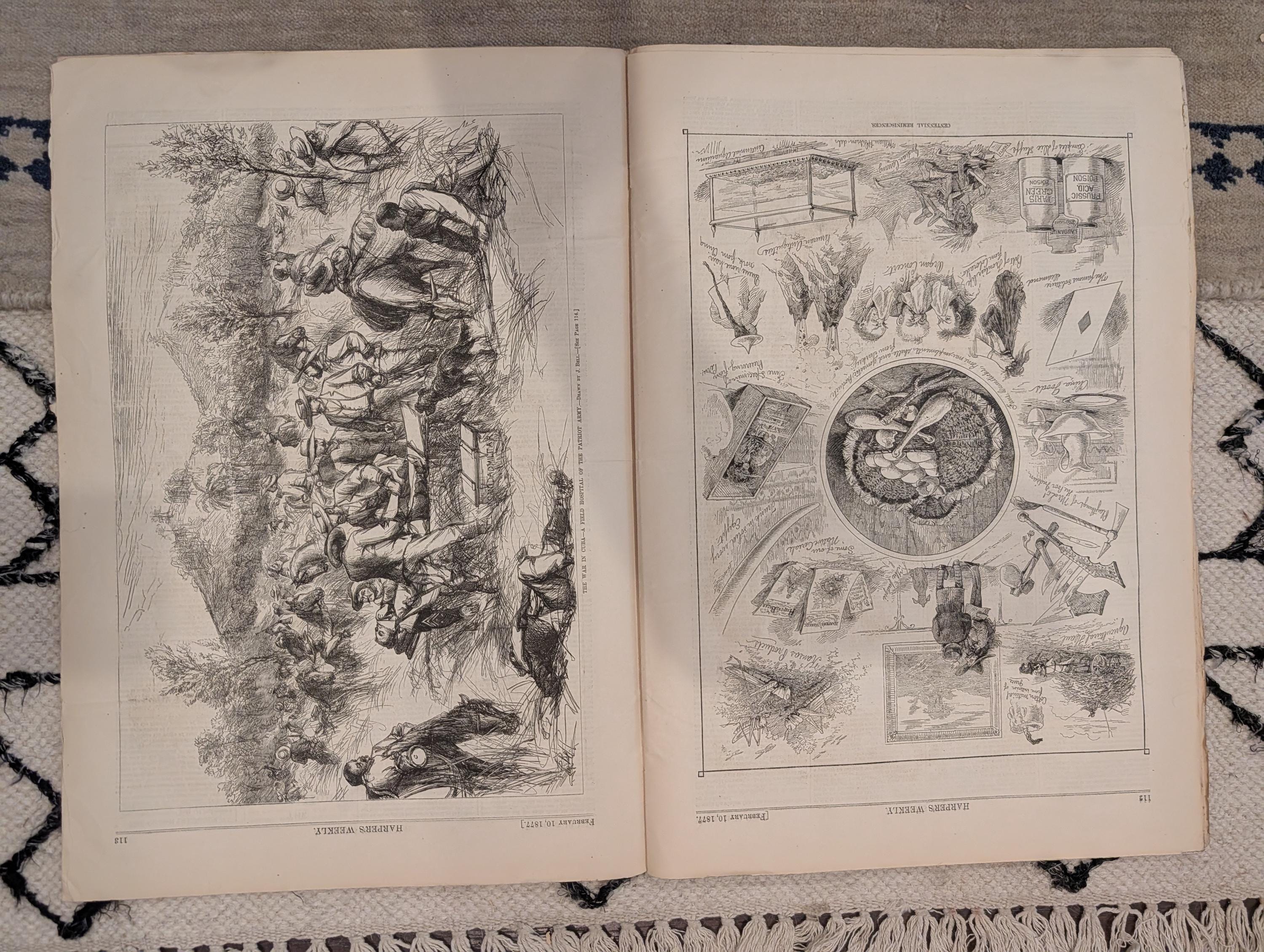 1877 Nast Boss Tweed, Mammoth Cave, Challenger in Japan, Hawaii — Feb 10