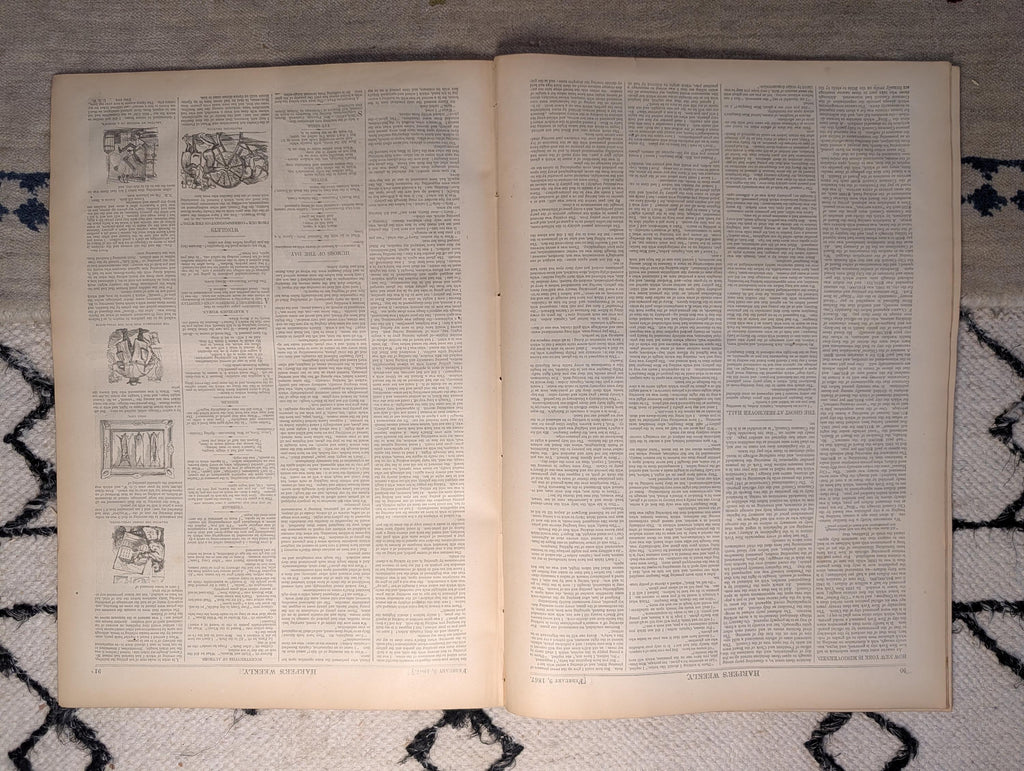 1867 Thomas Nast Tammany Hall Cartoon, N.P. Willis Obituary, Pope — Feb 9