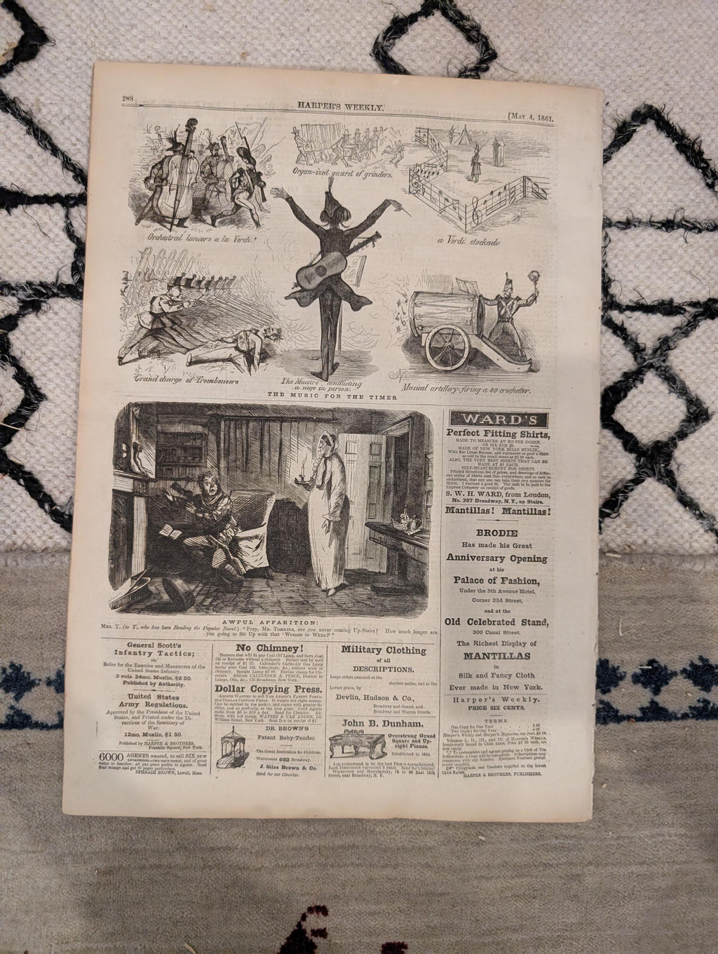 1861 Charleston House-Tops Harper's Weekly May 04 First Blood Baltimore