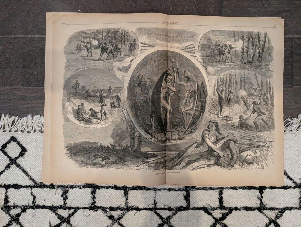 Harper's Weekly 1864 Rebel Atrocities May 21 Sherman Buzzard's Roost