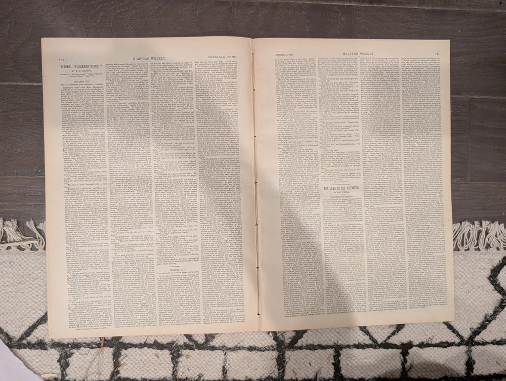 Harper’s Weekly – October 8, 1887 – Presidential Tour  | Grand Army Celebration | America’s Cup Yachts