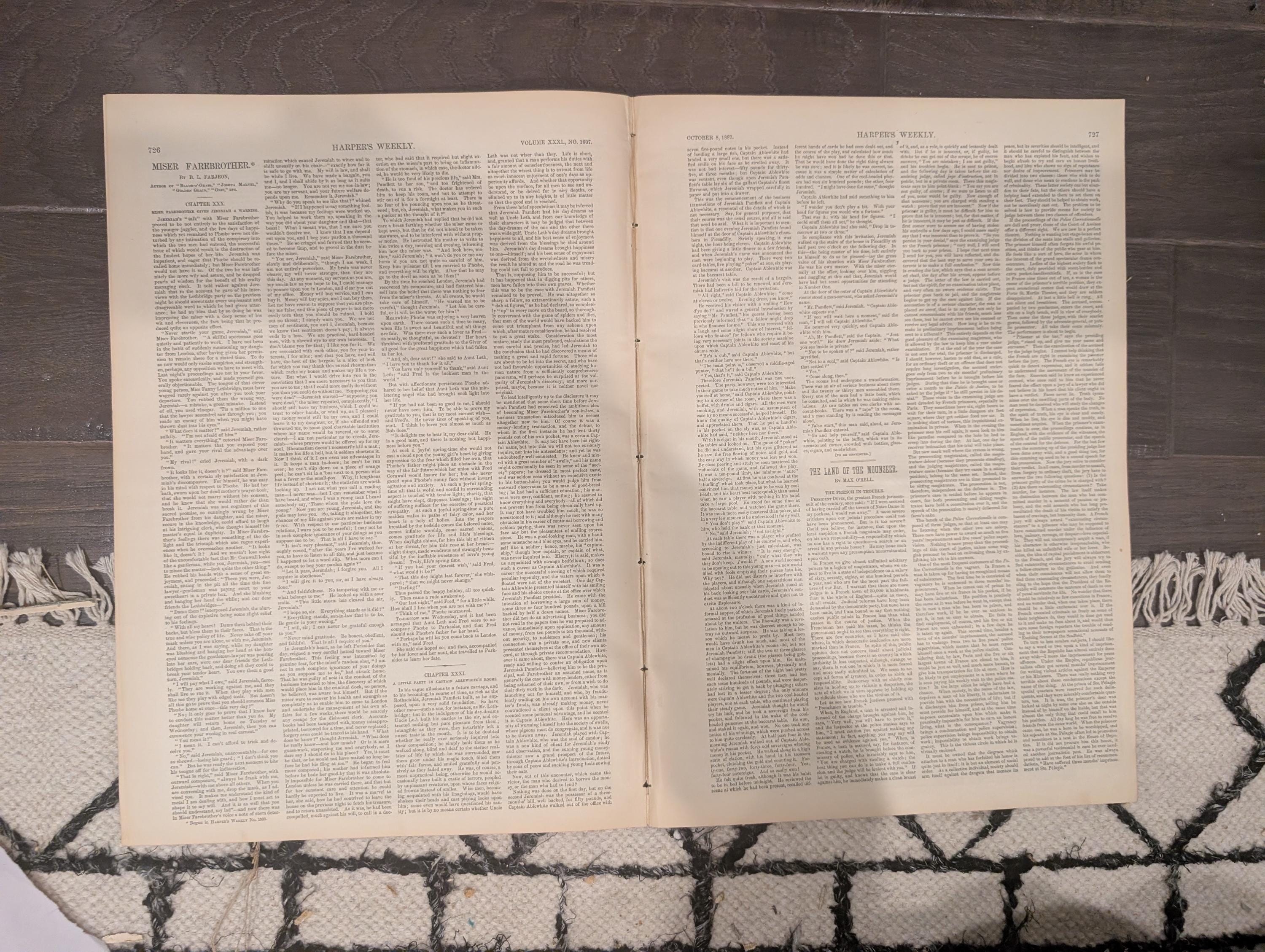 Harper’s Weekly – October 8, 1887 – Presidential Tour  | Grand Army Celebration | America’s Cup Yachts
