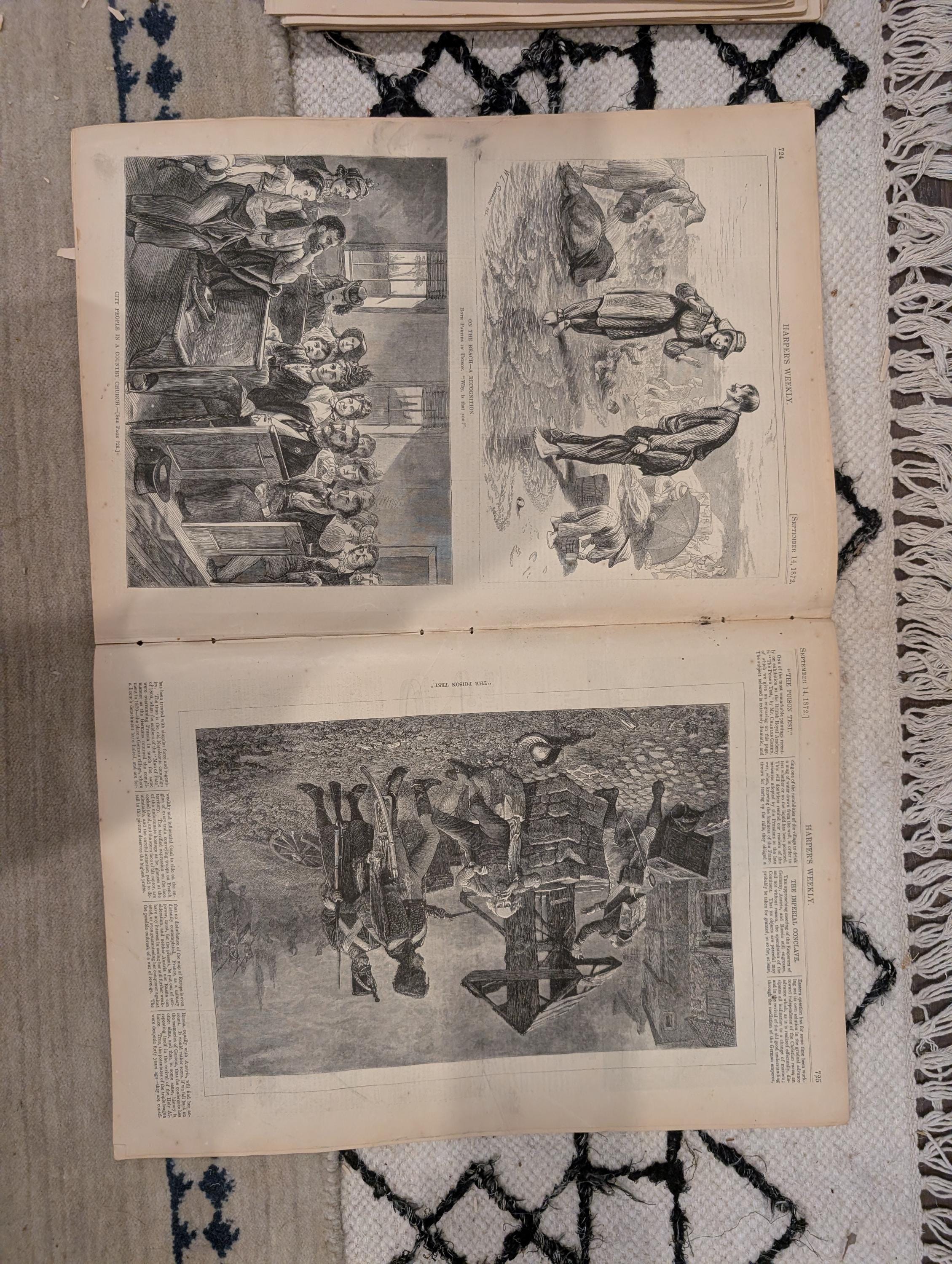 1872 Winslow Homer Catskill Falls Harper's Weekly Sept 14 Thomas Nast