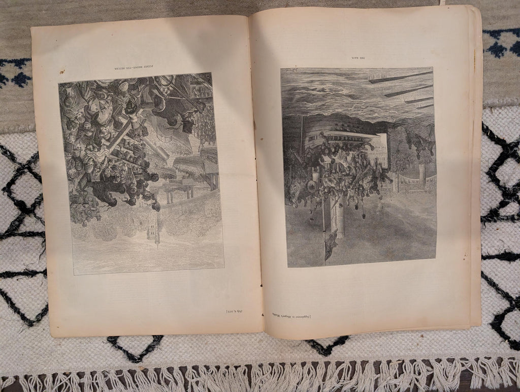1872 Central Synagogue NYC Harper's Weekly July 06 Winslow Homer Making Hay