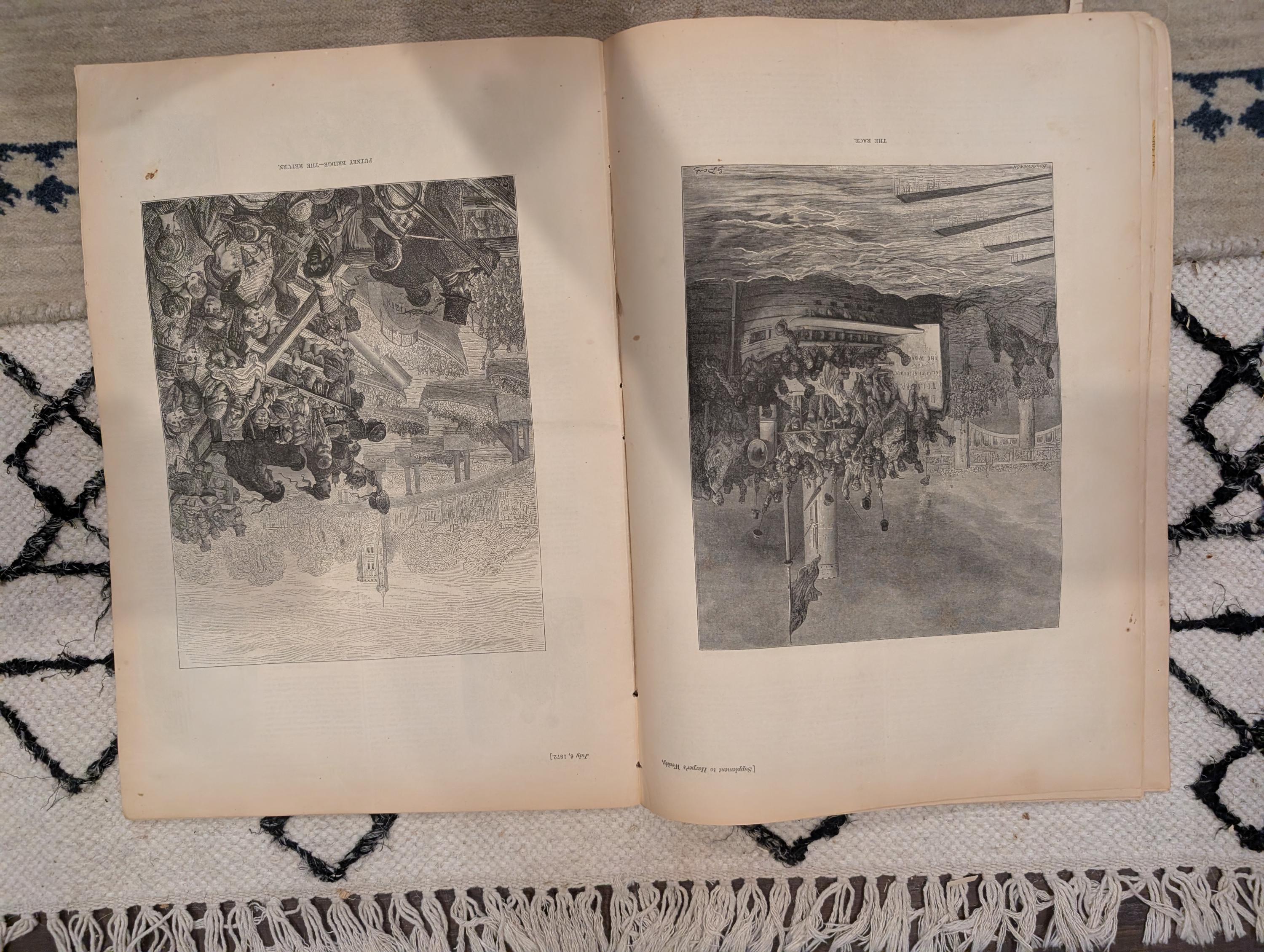 1872 Central Synagogue NYC Harper's Weekly July 06 Winslow Homer Making Hay