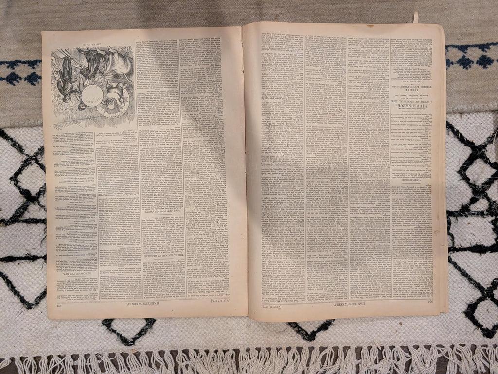 1872 Central Synagogue NYC Harper's Weekly July 06 Winslow Homer Making Hay