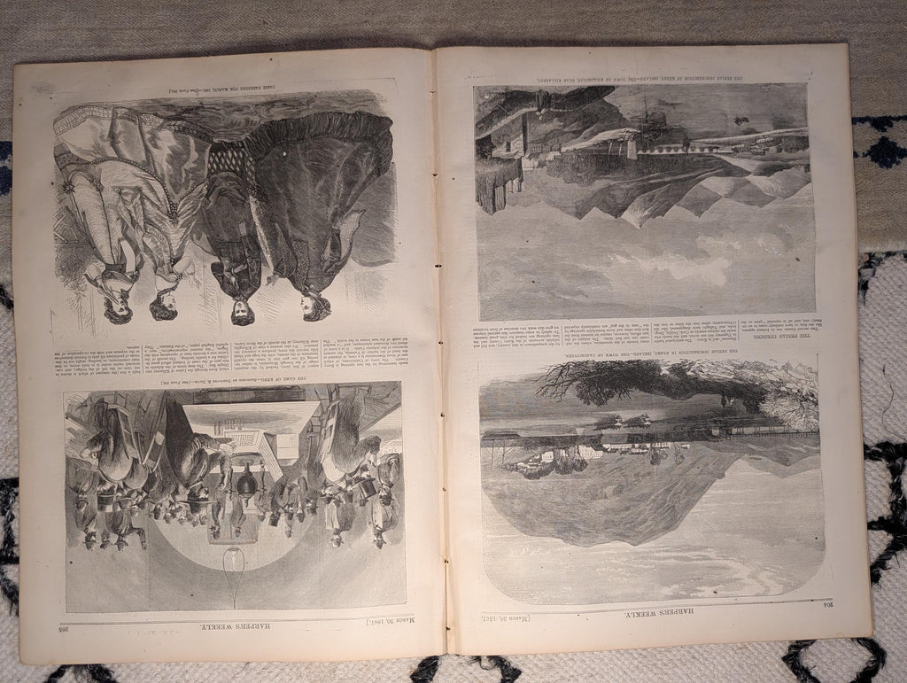 1867 Nast "Amphitheatrum Johnsonianum," Freedmen's Schools Atlanta — Mar 30