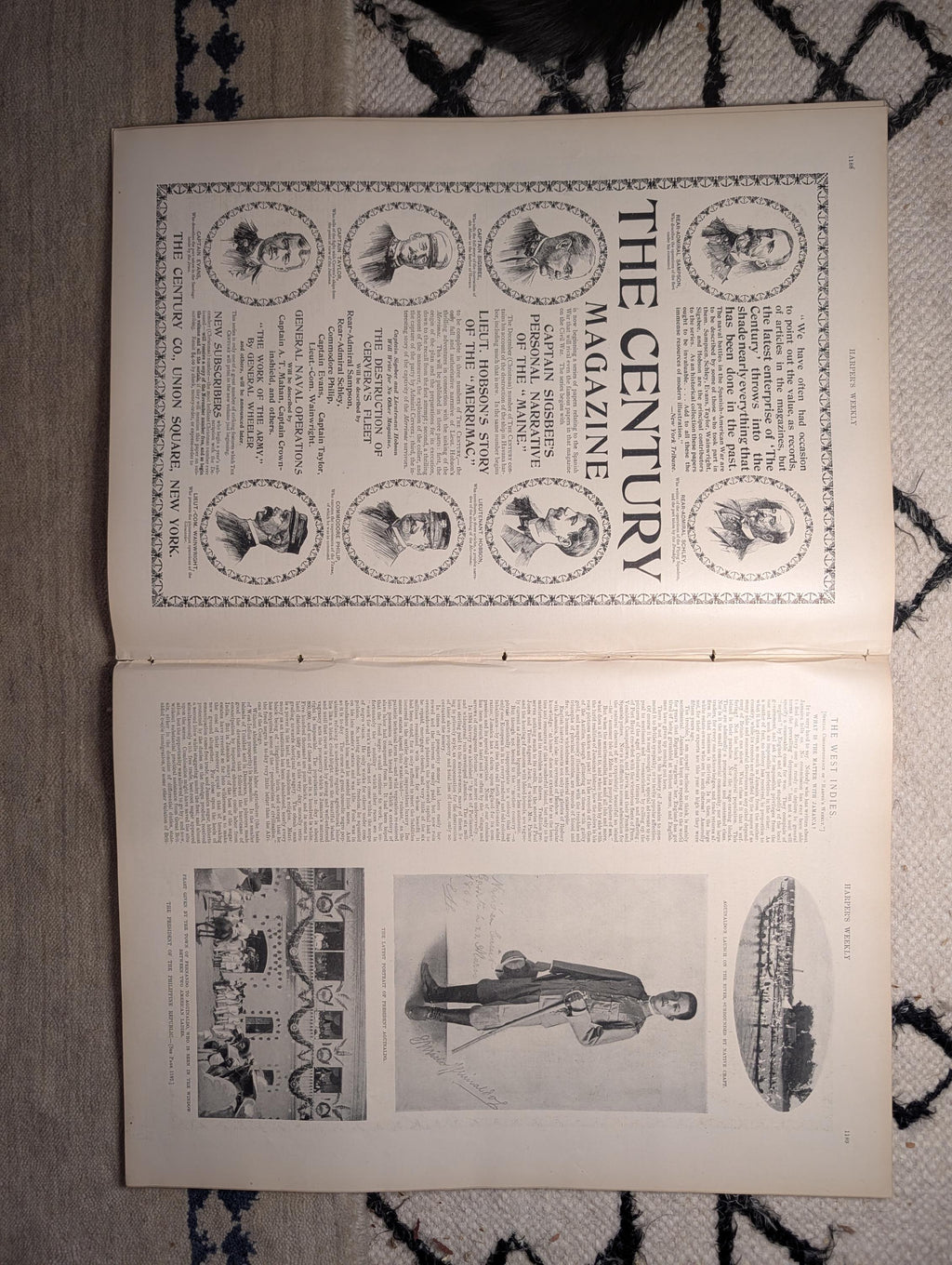 1898 Art Treasures of New York Centerfold, Jamaica, Ponce Puerto Rico — Dec 3