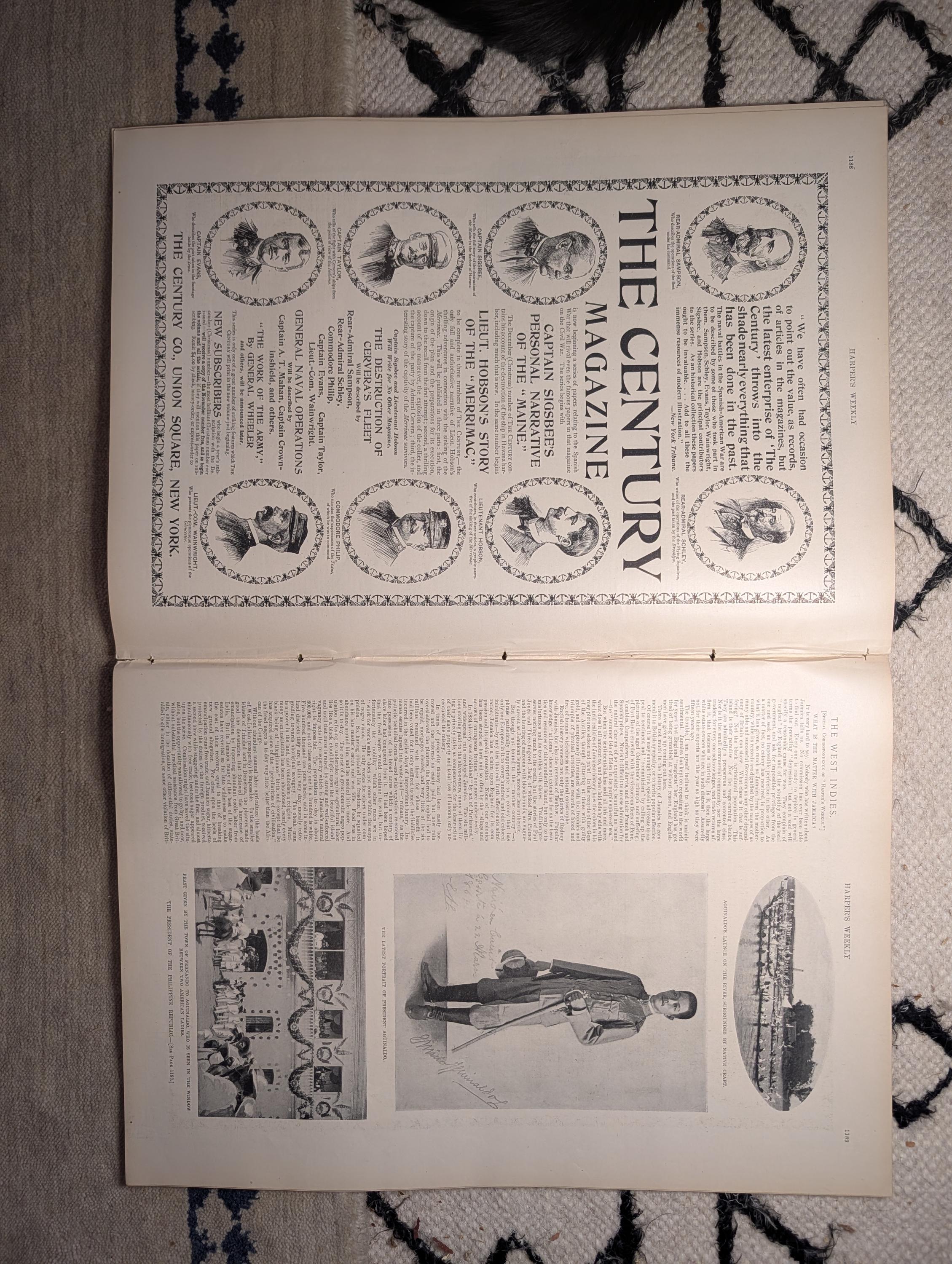 1898 Art Treasures of New York Centerfold, Jamaica, Ponce Puerto Rico — Dec 3