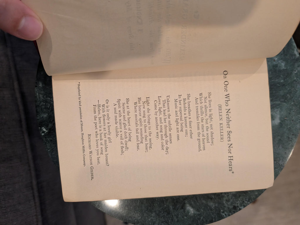 INSCRIBED Helen Keller *Association Copy*, "Story of My Life." 1924