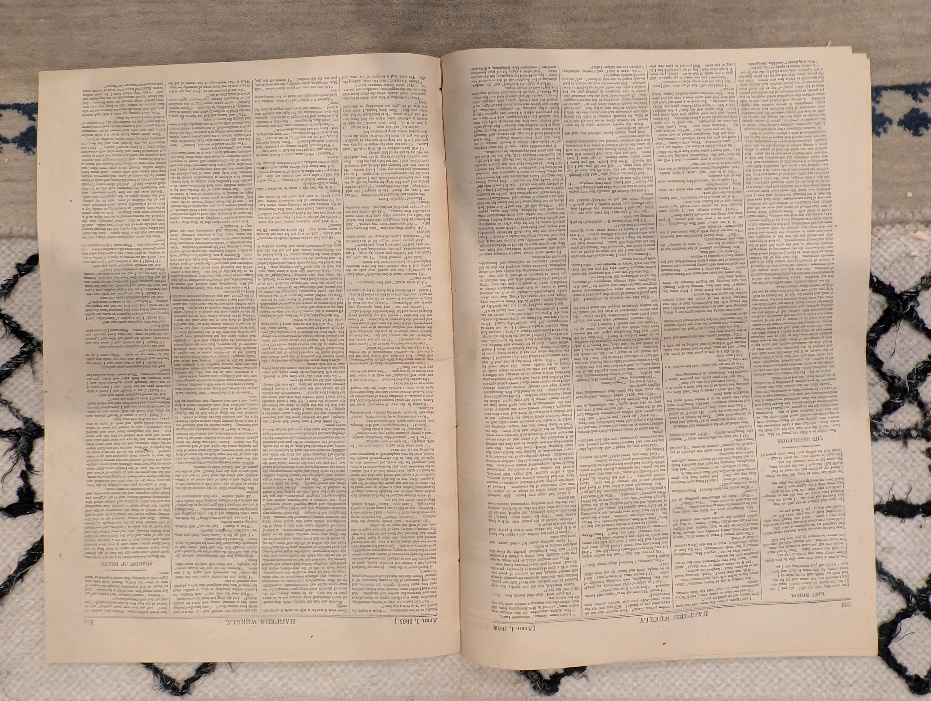 1861 Sherman's Entry Columbia Harper's Weekly April 01 Burning of Columbia
