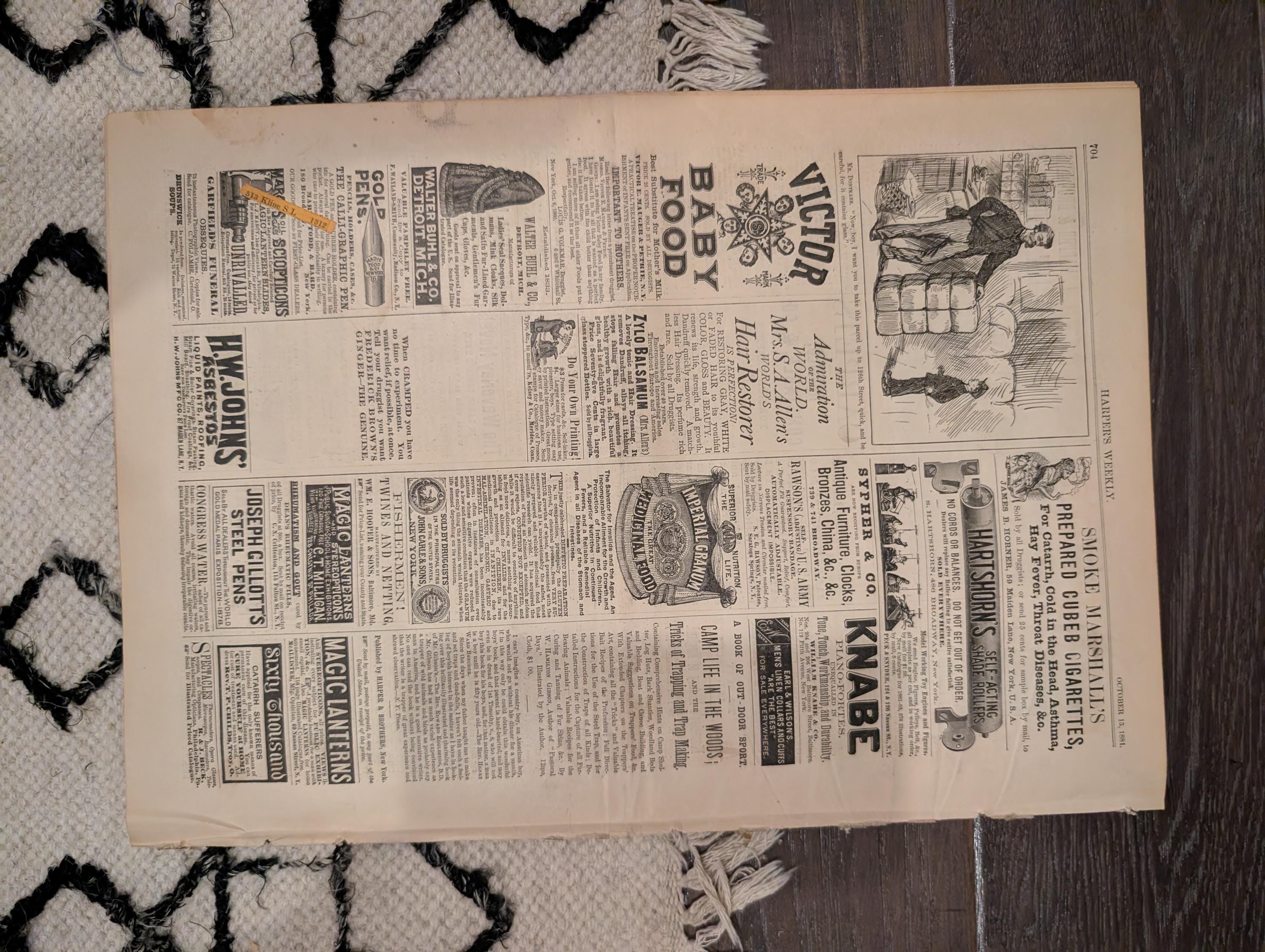 1881 Nast Liberty Garfield Justice, Tenement Life NYC, Atlanta Cotton Expo — Oct 15