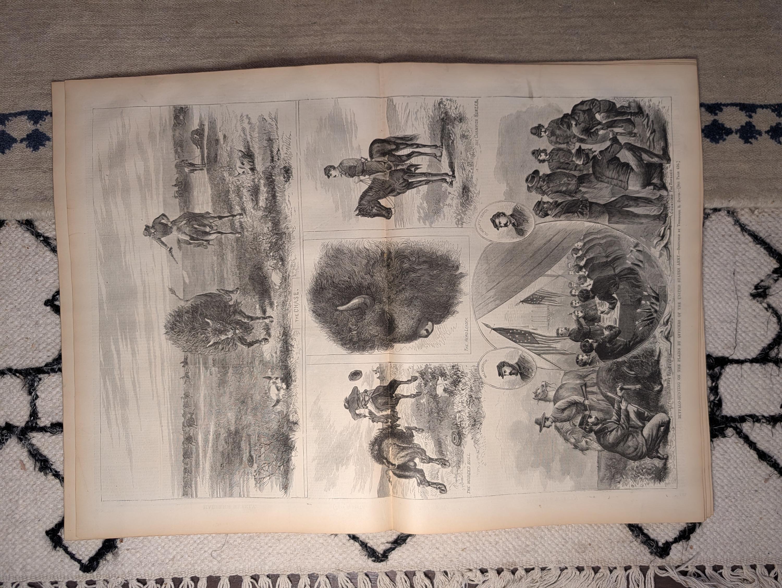 1867 Buffalo Hunting on the Plains, New Boston Masonic Hall — Jul 6