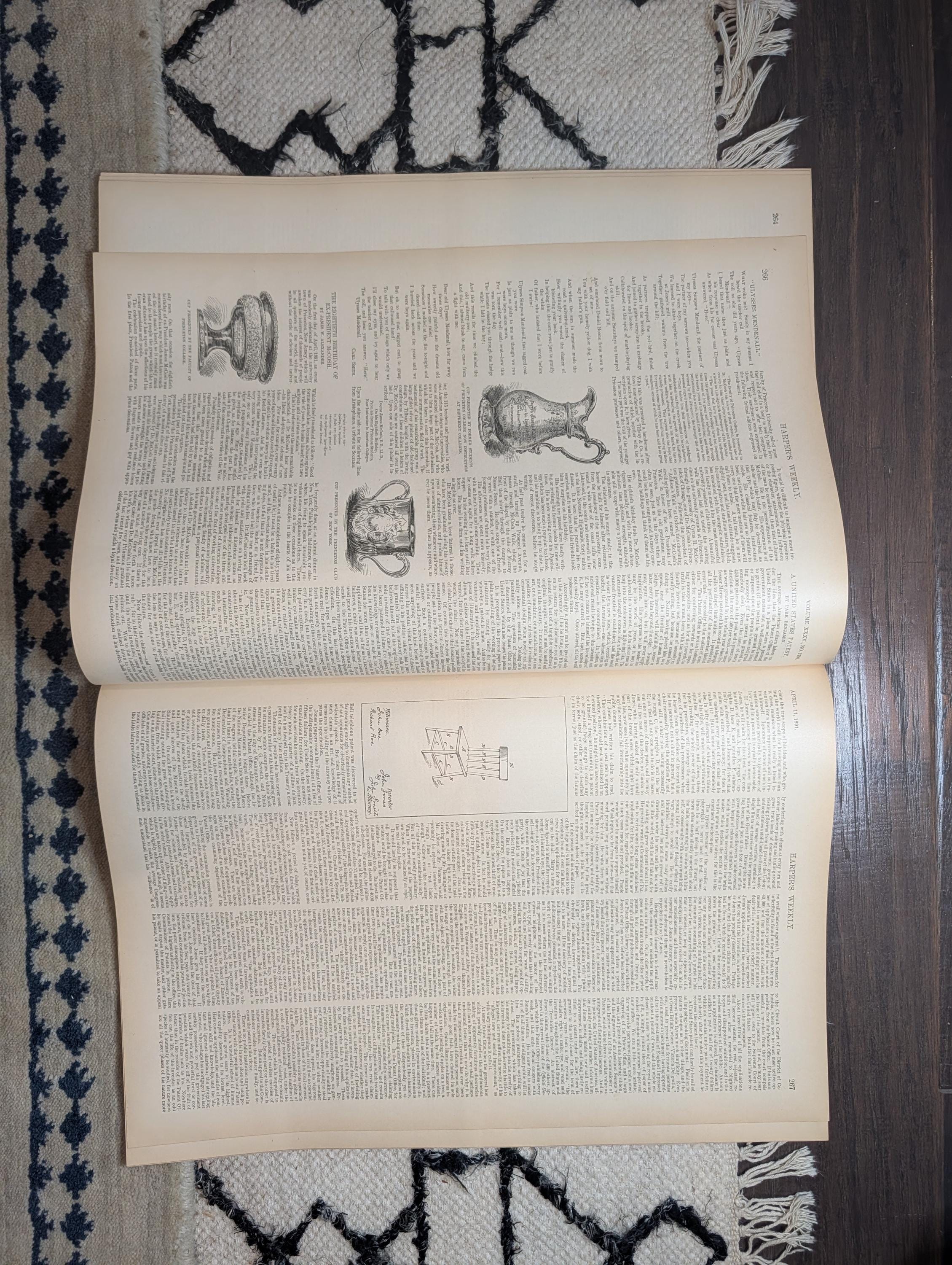 1891 Chilean Civil War, Versailles Fountains Centerfold, Italian Navy — Apr 11