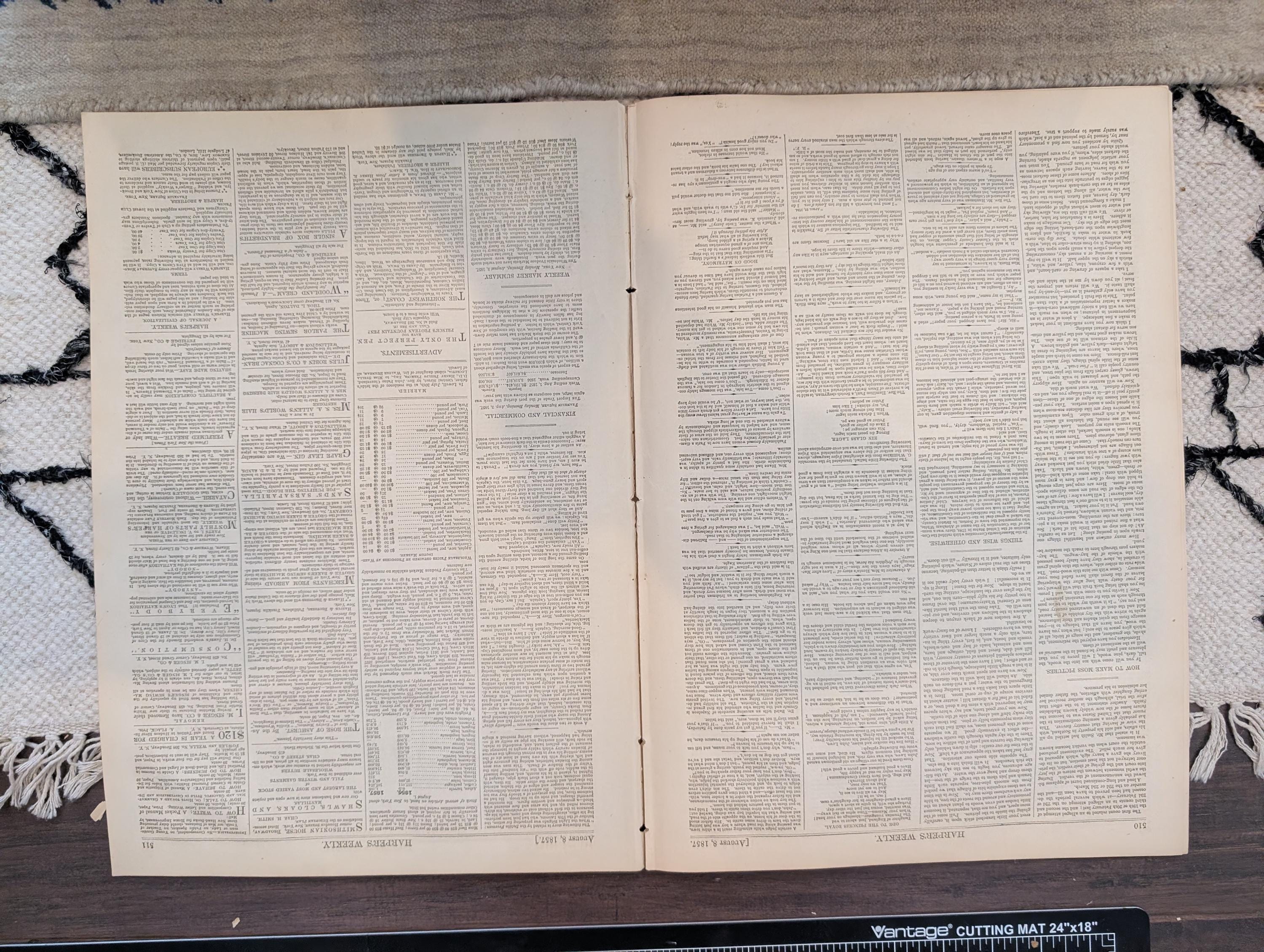 1857 Madeleine Smith Trial Harper's Weekly August 08 New England Cattle Fair