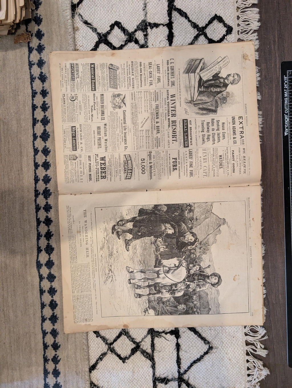 1872 Christmas Morning Nast Harper's Weekly Dec 28 Virginia Sketch