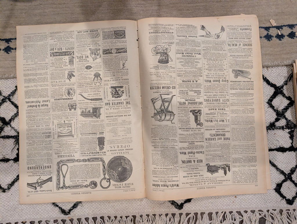 1872 Playing Bocci Rome Harper's Weekly June 01 Thomas Nast Horace Greeley