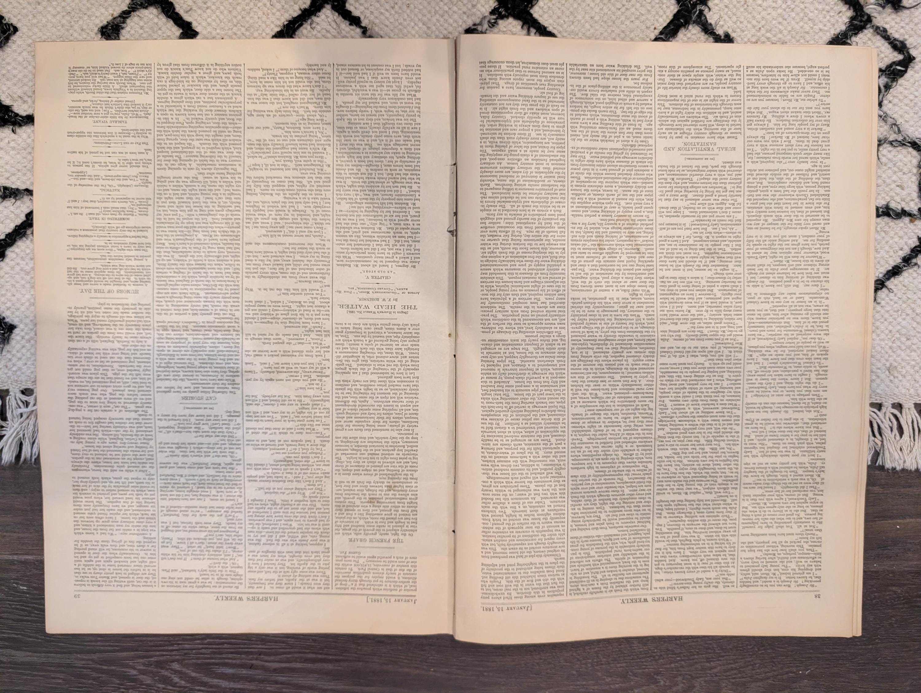 1881 Life Boat Drill at Sea, Pilots Torching Night, Sketches Spain, Aunt Chloe — Jan 15