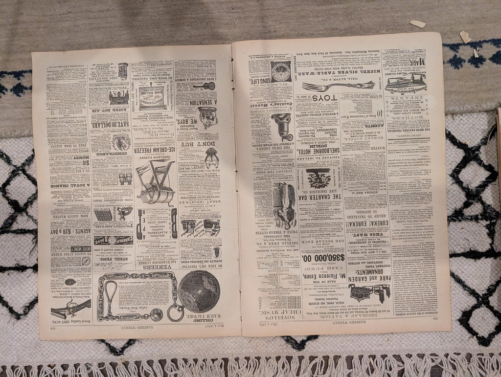 1872 Paris Pool Cafe Harper's Weekly May 04 Horace Greeley Thomas Nast